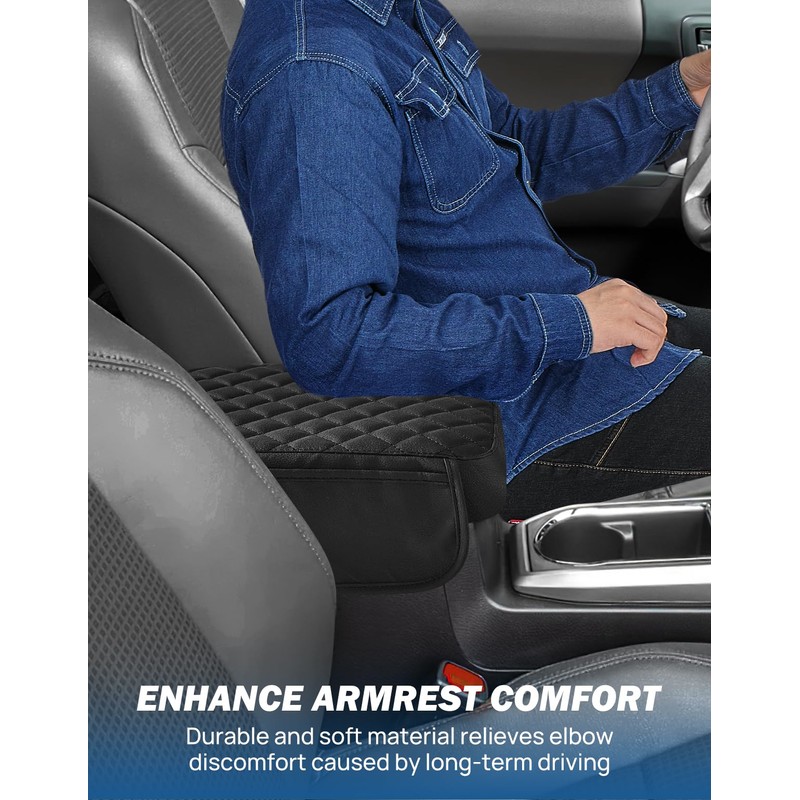 JOYTUTUS Center Console Cover with Pocket Compatible with 2024 2025