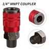 Hromee 4-Way Straight Air Manifold 5 Ports Aluminum Industrial Pneumatic