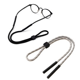 UPIONIC Eye Glasses Strap Sunglasses Eyeglasses Holder for Men Women Kid Eyewear Rope String Keeper Lanyard Retainer，1PCS-Grey/white