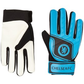 Chelsea FC Unisex's Goalie Fluo Goalkeeper Gloves, Yellow, One Size