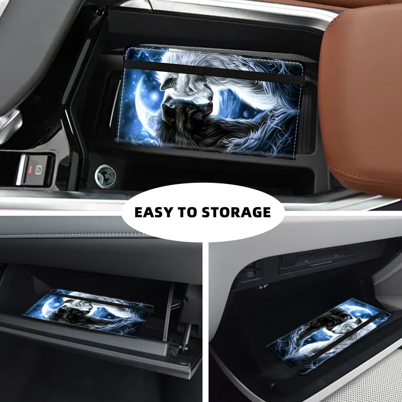 Tudguiloae Car Registration and Insurance Card Holder, Trunk Document Holder