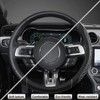 GIANT PANDA PU Leather Steering Wheel Cover, Compatible with Ford