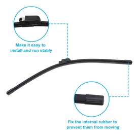 FZJDSD 1 Set Windshield Wiper Blade Compatible with Bentley Continental Gt Gtc & Flying Spur Models from 2004-2018 Replace 3W1955425D 3W1955425A 3W1955425B 3W1955425C