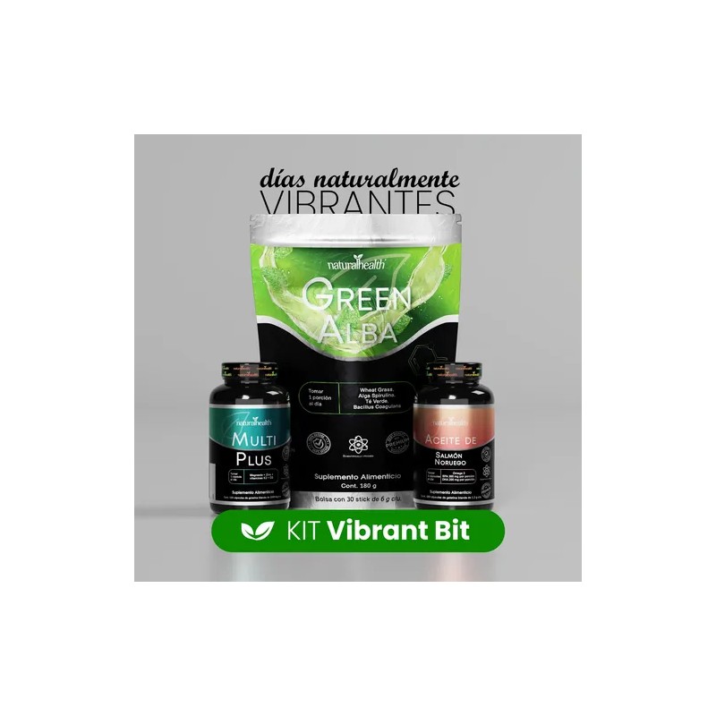 Kit Vibrant Multiplus Green Alba Aceite De Salmón Natural He