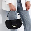 Yuanchu Black Short Handbag Handle Strap, 19 Inch PU Leather