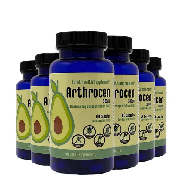 Arthrocen Joint Health Supplement, 300Mg Avocado Soy Unsaponifiable, Non-GMO, Dairy