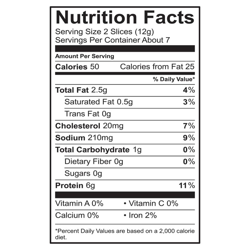 Godshall's 3oz Fully Cooked Uncured Turkey Bacon, 6pk