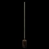 Prism Brassed Gold LED Floor Lamp with On/Off Switch Faux
