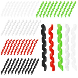 Albedel 5 Colors 10 Pcs Wrap Spiral Bicycle Cable Sleeve Rubber Housing Protector Frame Guard for MTB Bike Shift Brake Line Pipe Anti-friction Black Red White Green Transparent