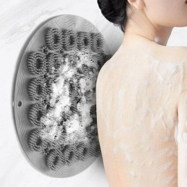 Nazarian Wall Mounted Shower Scrubber Back Foot Brush Hands Free Exfoliator Massage