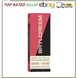 Brylcreem 3-in-1 Original High Shine Men's Hair Cream for Styling (5.5 Ounce.)
