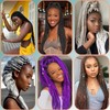 24 Inch Braids Extensions, Jumbo Braids, Synthetic Hair, 3 Bundles,