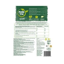 Pure Via Pure Via Stevia Sugar Alternative 1kg - Gluten Free, Vegetarian and Vegan Friendly Natural Sweetener - 1 Pack