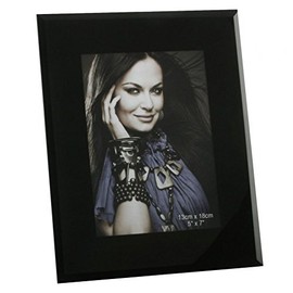 Black Glass 4" x 6" Photo Frame