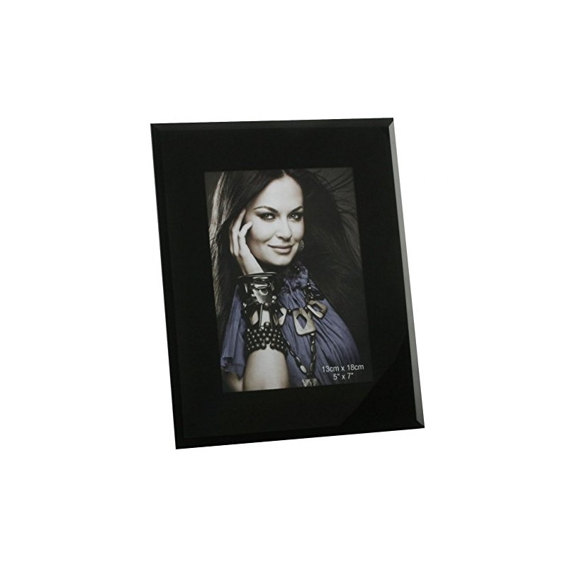 Black Glass 4" x 6" Photo Frame