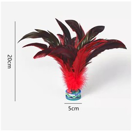 Granmagazz Kick Shuttle Kick Feather Featherfoot Kick Rubber Base Unique Sports Equipment Set of 5