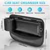 Roucerlin Car Seat Gap Filler Organizer, Universal Leather Car Seat