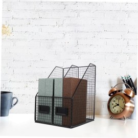 Operitacx Büro Desktop Aufbewahrung Bücherregale Zeitschriftenhalter Bücher Aufbewahrungsregal Aufbewahrungsregale Zarter Buch Organizer Briefständer Für Zu Hause Zeitungsständer Aus