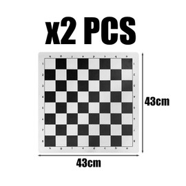 NIDHFG 2 Pieces Chess Board, Foldable Chess Board, Portable Chess Board, Board Game Accessories.