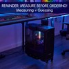 Relaxweex Under Desk PC Mount for Standing Desk Fits 65mm×45mm