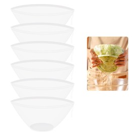 Diakey 6 Pack Nut Milk Bag, Bowl-Shaped Reusable Cheese Cloth Bag for Straining, Drawstring Fine Mesh Food Strainer for Almond Milk, Juice, Tea, Cold Brew Coffee, Greek Yogurt, Small