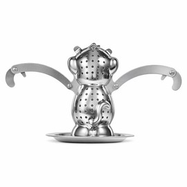 Infusor de Té, Apto para Alimentos Acero Inoxidable 8/20, Infusor de Especias Colador de Bola para Amantes de Té Hojas Sueltas Hierbas y Condimentos