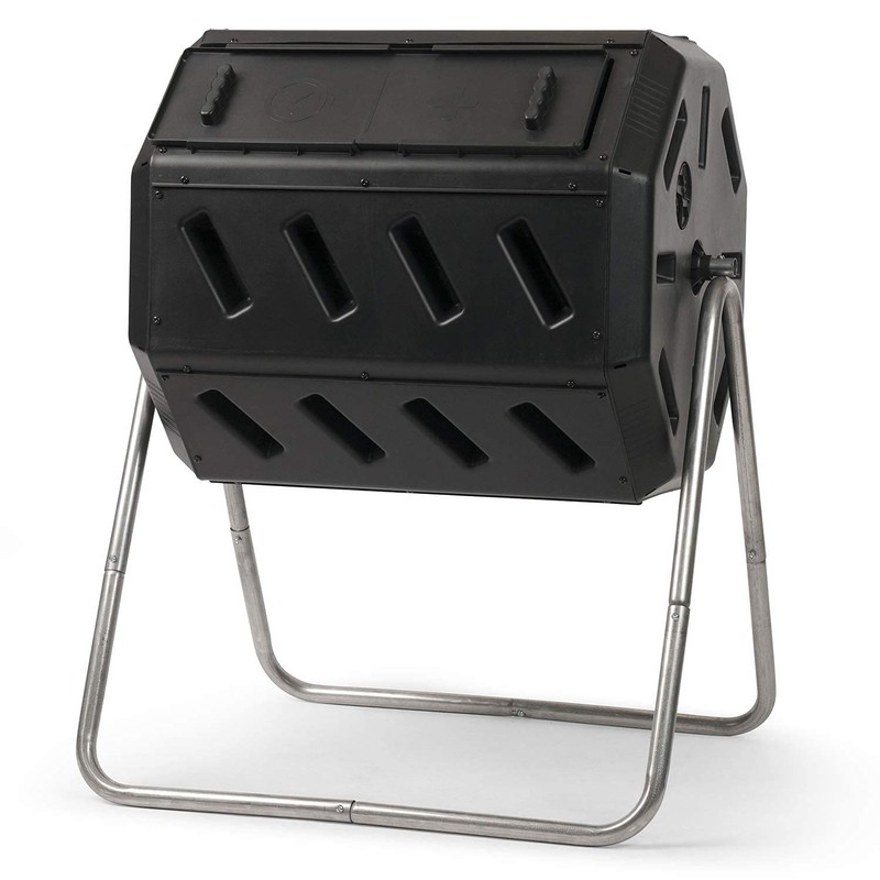 FCMP Outdoor IM4000 Dual Chamber Tumbling Composter Canadian-Made, 100% Recycled
