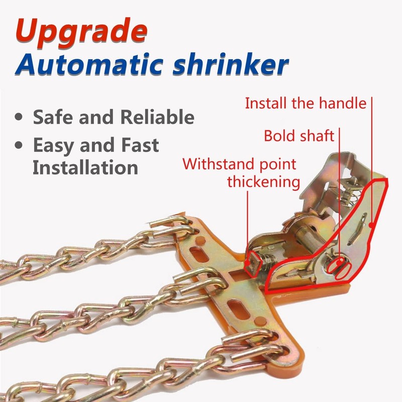Snow Tire Chains, Universal Car Emergency Anti Slip Snow Chains,