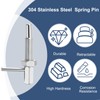 PATIKIL Retractable Indexing Plunger Pin, 2 Pcs M6x1 Stainless Steel