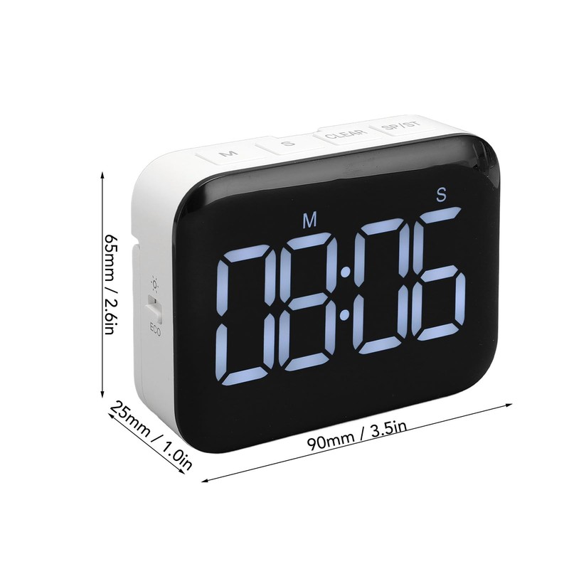 Classroom Timer, LED Big Display Memory Function Volume Adjustable Hanging