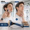 3-Blade Pivoting Razor for Face Shaving – Chromium-Coated Blades for
