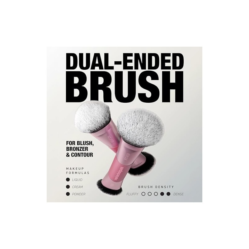 Real Techniques Ultimate Multi Tasker Pincel, Dual Ended Makeup Brush