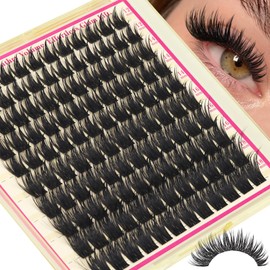 Fairy Lash Clusters with Spikes Cluster Eyelash Extensions 12-18mm Wispy Volume Lashes D Curl Lash Clusters 3D Manga Individual False Eyelashes by FANXITON