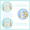 Flower UV DTF Bookmark Wraps - 24 Sheets Butterfly UV