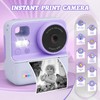 Kids Camera Instant Print with Silicone Cover, Dual Front and