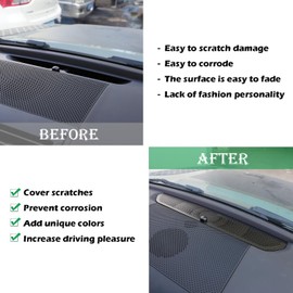 Dashboard Air Vent Cover Grille Panel Compatible with Land Rover Defender 90 110 2020 2021 2022,Center Console Air Outlet Mesh Protection Frame Trim, Stainless Anti-Clogging Cover