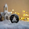 3D Glass Laser Christmas Tree Ball Sphere 60mm Crystal Ball