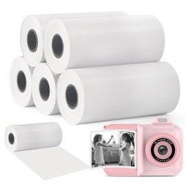 5 Rolls Instant Print Paper Thermal Print Paper No Ink Print Paper for Kids Instant Camera, for Most Kids Instant Camera
