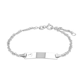 Amor 2016490 Identity Bracelet 925 Sterling Silver Women's Bracelet 16 + 2 cm Silver Comes in Jewellery Gift Box, Precious metal, No Gemstone