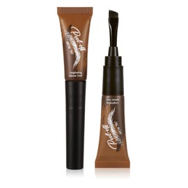 Peel Off Tattoo Eyebrow Gel, Brown Eye Brow Tint, Semi-Permanent Colour Eyebrow Dye, Waterproof Long-Lasting Natural Eye Brow Makeup for Women Girls (02# Espresso)