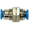 RIEGLER 109809-149.006 Straight Bulkhead Plug Connector Blue Series M14 x