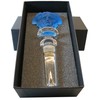 Rosenthal Versace bottle stopper in petrol from the Treasury collection