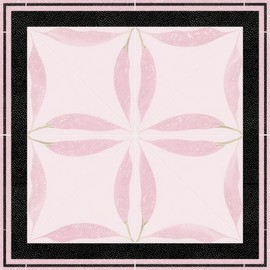 HOMETITUTE 10PCS 12x12 Inch Pink Glitter Leaf Petal Pattern Floor Tiles Peel and Stick Removable Self Adhesive DIY Vinyl Flooring Stickers for Kitchen Bathroom Living Room Entryway Home Decor