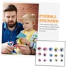 Operitacx 2 Eye Stickers Sticky Favors Decor Bag Wiggle Mini