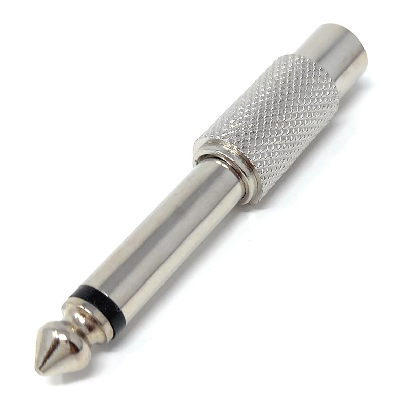 DRUT 1pcs 6.35mm Mono Jack to RCA Phono Socket Cable