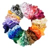 Set 20 Scrunchies Elásticos De Satín Para Cabello