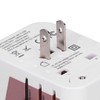 International Power Adapter Travel Plug with 4 USB Ports for