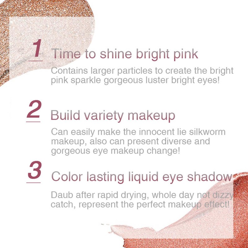 Long-Lasting Waterproof Metallic Liquid Glitter Eyeshadow - Highly Pigmented Matte