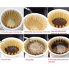 1-4 Cup Basket Coffee Filters,Natural Brown Biodegradable Basket Filters Paper