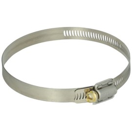 Breeze Power-Seal Stainless Steel Hose Clamp, Worm-Drive, SAE Size 64, 3-9/16" to 4-1/2" Diameter Range, 1/2" Bandwidth (Pack of 10)